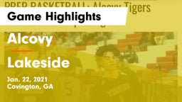 Alcovy  vs Lakeside  Game Highlights - Jan. 22, 2021