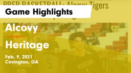 Alcovy  vs Heritage  Game Highlights - Feb. 9, 2021