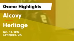 Alcovy  vs Heritage  Game Highlights - Jan. 14, 2022