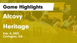 Alcovy  vs Heritage  Game Highlights - Feb. 8, 2022