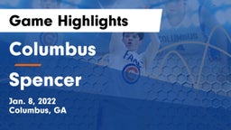 Columbus  vs Spencer Game Highlights - Jan. 8, 2022