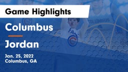 Columbus  vs Jordan Game Highlights - Jan. 25, 2022