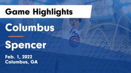 Columbus  vs Spencer Game Highlights - Feb. 1, 2022