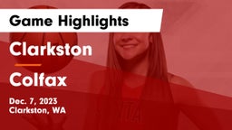Clarkston  vs Colfax  Game Highlights - Dec. 7, 2023
