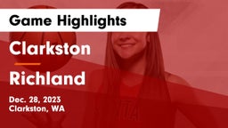 Clarkston  vs Richland  Game Highlights - Dec. 28, 2023