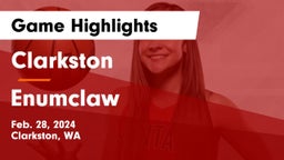 Clarkston  vs Enumclaw  Game Highlights - Feb. 28, 2024