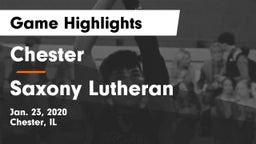 Chester  vs Saxony Lutheran  Game Highlights - Jan. 23, 2020