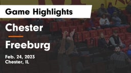 Chester  vs Freeburg  Game Highlights - Feb. 24, 2023