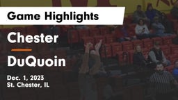 Chester  vs DuQuoin  Game Highlights - Dec. 1, 2023