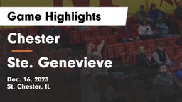 Chester  vs Ste. Genevieve  Game Highlights - Dec. 16, 2023