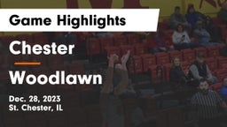 Chester  vs Woodlawn  Game Highlights - Dec. 28, 2023