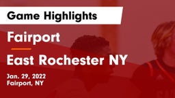 Fairport  vs East  Rochester NY Game Highlights - Jan. 29, 2022