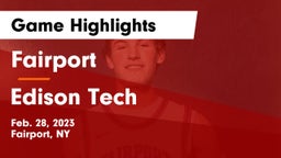 Fairport  vs Edison Tech  Game Highlights - Feb. 28, 2023