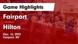 Fairport  vs Hilton  Game Highlights - Dec. 16, 2023