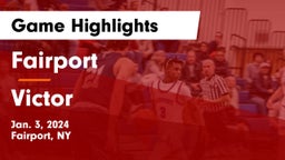 Fairport  vs Victor  Game Highlights - Jan. 3, 2024