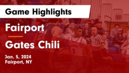 Fairport  vs Gates Chili  Game Highlights - Jan. 5, 2024