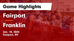 Fairport  vs Franklin  Game Highlights - Jan. 10, 2024