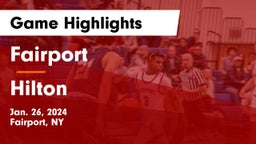 Fairport  vs Hilton  Game Highlights - Jan. 26, 2024