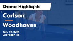 Carlson  vs Woodhaven  Game Highlights - Jan. 12, 2024