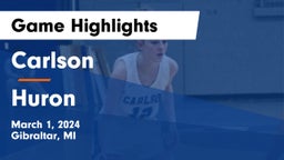 Carlson  vs Huron  Game Highlights - March 1, 2024