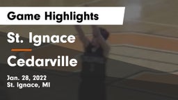 St. Ignace vs Cedarville  Game Highlights - Jan. 28, 2022