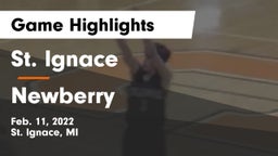 St. Ignace vs Newberry Game Highlights - Feb. 11, 2022