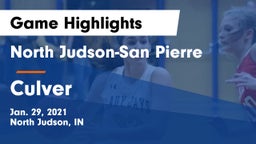 North Judson-San Pierre  vs Culver  Game Highlights - Jan. 29, 2021