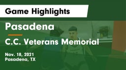 Pasadena  vs C.C. Veterans Memorial Game Highlights - Nov. 18, 2021