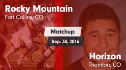 Matchup: Rocky Mountain High vs. Horizon  2016
