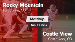 Matchup: Rocky Mountain High vs. Castle View  2016