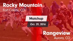 Matchup: Rocky Mountain High vs. Rangeview  2016