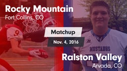 Matchup: Rocky Mountain High vs. Ralston Valley  2016