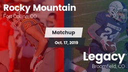 Matchup: Rocky Mountain High vs. Legacy   2019