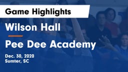 Wilson Hall  vs *** Dee Academy  Game Highlights - Dec. 30, 2020