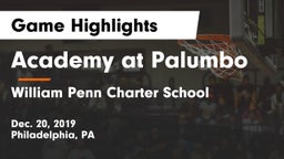 Academy at Palumbo  vs William Penn Charter School Game Highlights - Dec. 20, 2019
