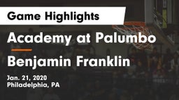 Academy at Palumbo  vs Benjamin Franklin Game Highlights - Jan. 21, 2020