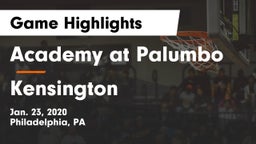 Academy at Palumbo  vs Kensington Game Highlights - Jan. 23, 2020