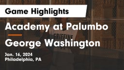 Academy at Palumbo  vs George Washington  Game Highlights - Jan. 16, 2024