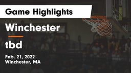 Winchester  vs tbd Game Highlights - Feb. 21, 2022