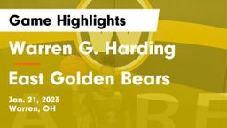 Warren G. Harding  vs East  Golden Bears Game Highlights - Jan. 21, 2023