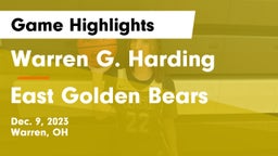 Warren G. Harding  vs East  Golden Bears Game Highlights - Dec. 9, 2023