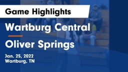 Wartburg Central  vs Oliver Springs  Game Highlights - Jan. 25, 2022