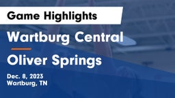 Wartburg Central  vs Oliver Springs  Game Highlights - Dec. 8, 2023