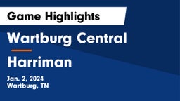 Wartburg Central  vs Harriman  Game Highlights - Jan. 2, 2024