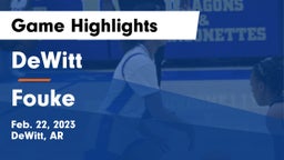 DeWitt  vs Fouke  Game Highlights - Feb. 22, 2023