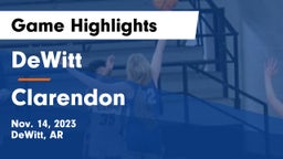 DeWitt  vs Clarendon  Game Highlights - Nov. 14, 2023