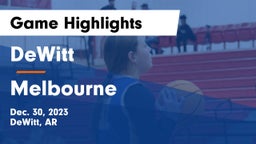 DeWitt  vs Melbourne  Game Highlights - Dec. 30, 2023