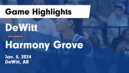 DeWitt  vs Harmony Grove  Game Highlights - Jan. 5, 2024