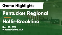 Pentucket Regional  vs Hollis-Brookline  Game Highlights - Dec. 29, 2023