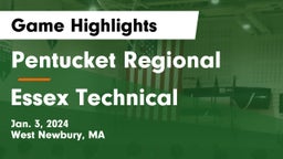Pentucket Regional  vs Essex Technical  Game Highlights - Jan. 3, 2024